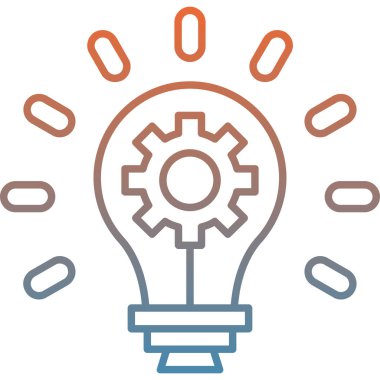 ampul simgesi vektör illüstrasyonu