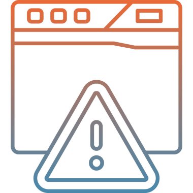 vektör tasarımında bilgisayar izleyici simgesi