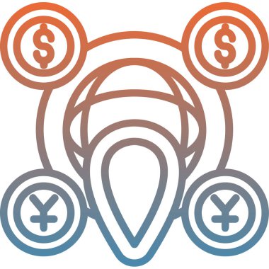 Bir simgenin vektör illüstrasyonu