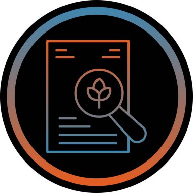 Bir bitki simgesinin vektör illüstrasyonu