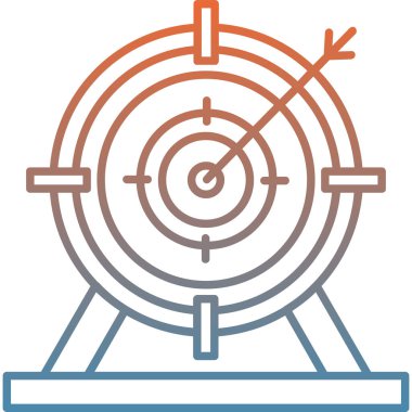 Hedef. Web simgesi basit illüstrasyon