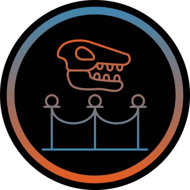 Bir köpek simgesinin vektör illüstrasyonu