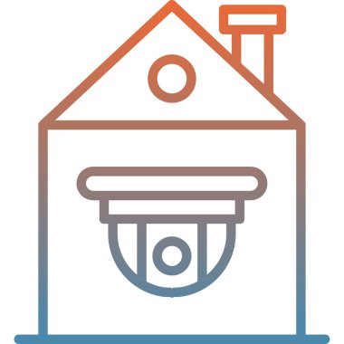 Ev. Web simgesi basit illüstrasyon