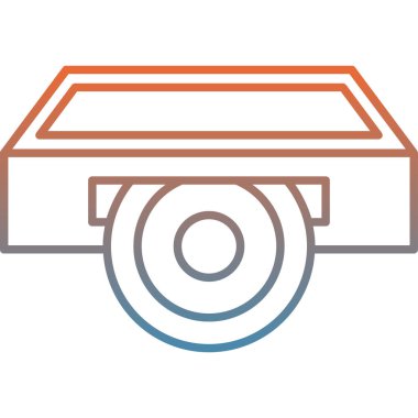 araba simgesi, vektör illüstrasyonu