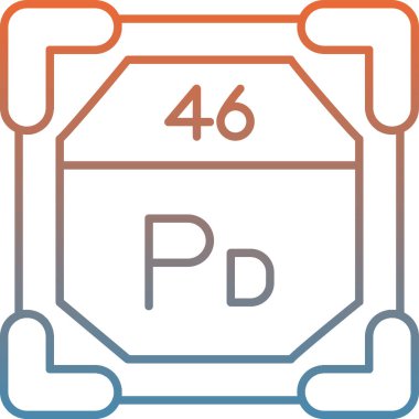 Kimyasal element simgesinin 3 boyutlu kimyasal elementi daire içinde. Vektör. kimyasal ve kimyasal sembol.