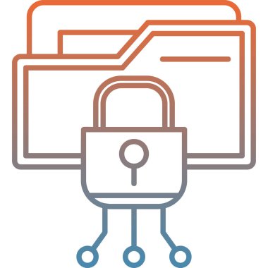 ikon vektör illüstrasyonunu kilitle