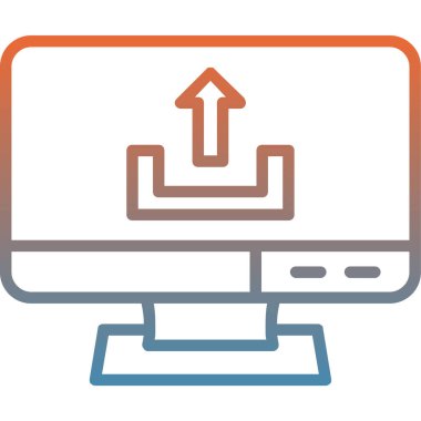 Bilgisayar ekranı. Basit tasarım