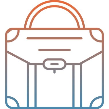 Bir çantanın vektör illüstrasyonu