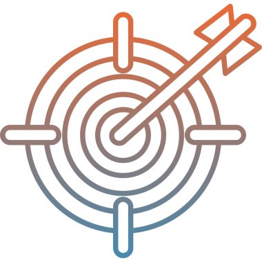 Hedef. Web simgesi basit illüstrasyon