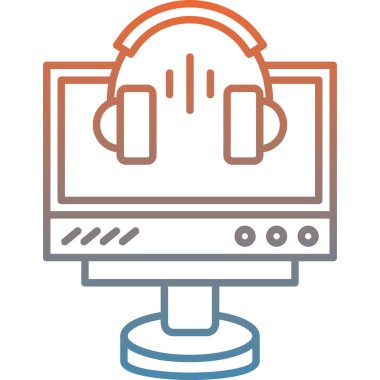 Müzik simgesinin vektör illüstrasyonu