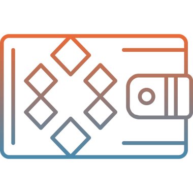 Kredi kartı ikonu vektör illüstrasyonu