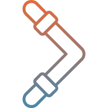 Tek bir izole kalemin vektör çizimi