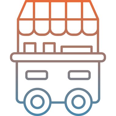 Kamyon. Web simgesi basit illüstrasyon