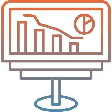 grafik ikonu vektör illüstrasyonu