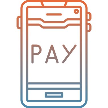 Ödeme. Web simgesi basit illüstrasyon