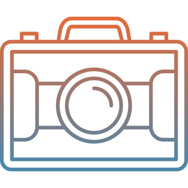 Kamera. Web simgesi basit illüstrasyon