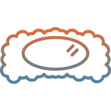 Bulut simgesi vektör illüstrasyonu