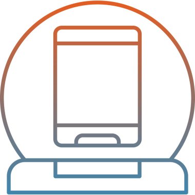 wifi sembollü akıllı telefon çizim tasarımı