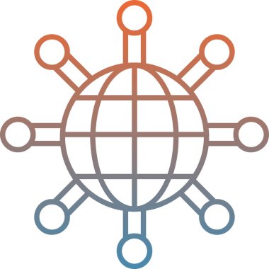 genel bağlantı simgesi ana hat biçiminde