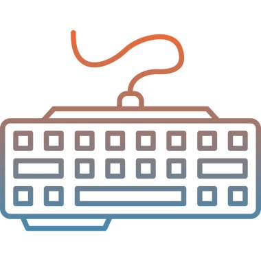 klavyevektör illüstrasyon