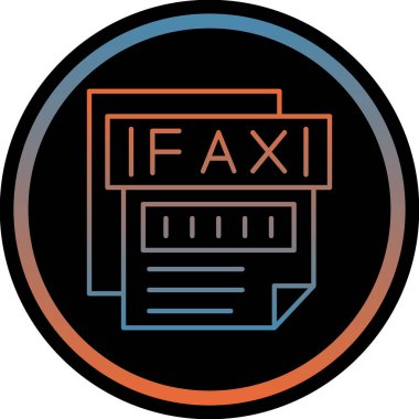 Belgenin bir simgesinin vektör illüstrasyonu