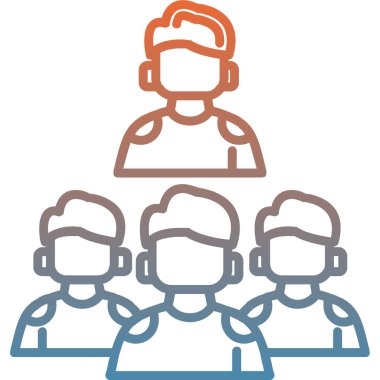 İnsan simgesinin vektör illüstrasyonu