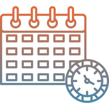 Doldurulmuş özet biçiminde takvim tarihi olay simgesi