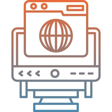 Dijital kamera simgesi, vektör çizim