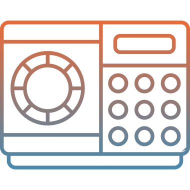 ATM simgesi. Ağ için atm vektör sembolünün özet çizimi