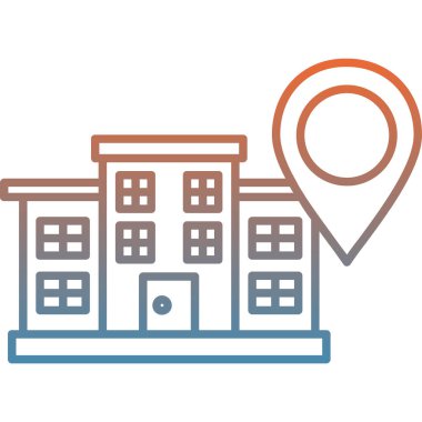 Yapı simgesinin vektör illüstrasyonu