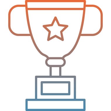 kupa simgesi vektör illüstrasyonu