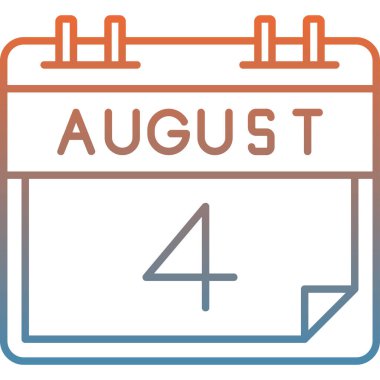 Takvim simgesinin vektör illüstrasyonu