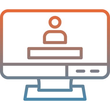 Dizüstü web simge vektör çizim