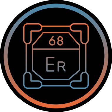 Modern bir simgenin vektör illüstrasyonu