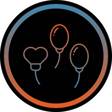 Bir kalp simgesinin vektör illüstrasyonu