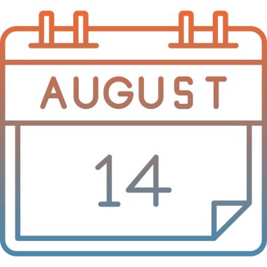 Takvim simgesi tasarımı, vektör illüstrasyonu