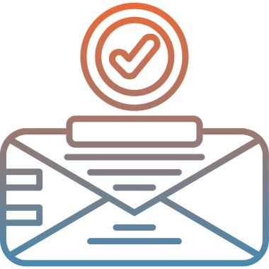 e-posta zarfı simgesi - taslak biçimi