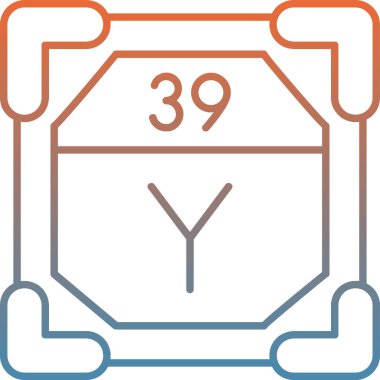 Bir takvim simgesinin vektör illüstrasyonu