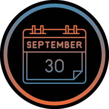 Tek bir günlük takvimde 30 Eylül