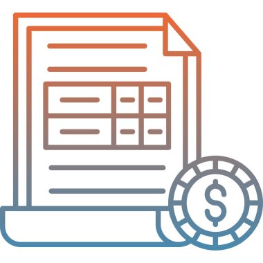 Dolar. Web simgesi basit illüstrasyon