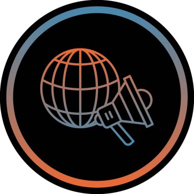 genel ağ simgesi, vektör illüstrasyonu