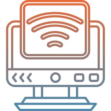 internet wifi vektör simgesi