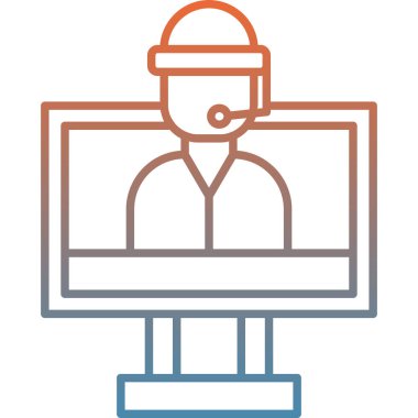 Ağ simgesi. Çağrı merkezi