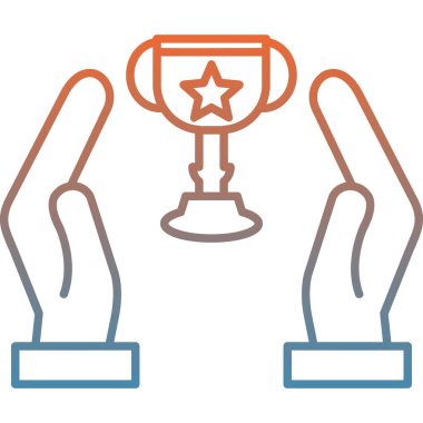 kupa simgesi, vektör illüstrasyonu