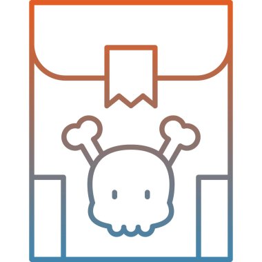 Bir Cadılar Bayramı simgesinin vektör illüstrasyonu