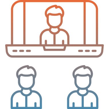 iş konferansı simgesi