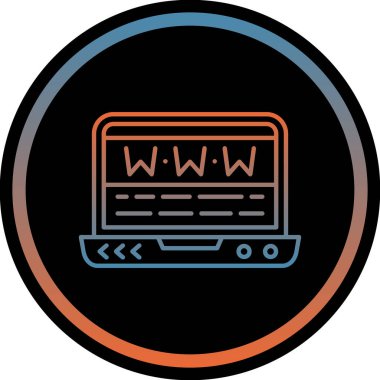 Modern bir simgenin vektör illüstrasyonu