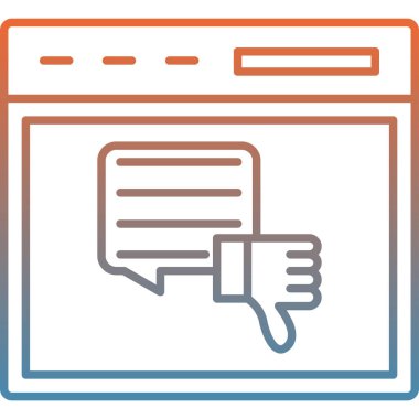 Bir web simgesinin vektör illüstrasyonu