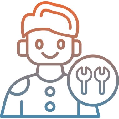 Tamirci mekanik simgesi