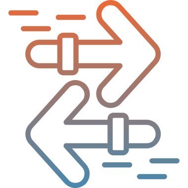 Modern b 'nin vektör illüstrasyonu ip sembolünden yoksundur